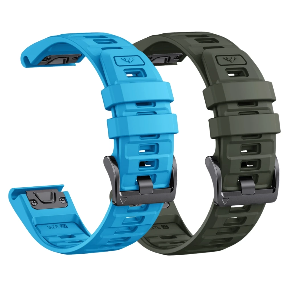 Fenix8 47mm Quick Fit Strap For Garmin 22 26mm Fenix5 5XPlus 6X 7X Watch Band Tactix7 Pro Quick Release Silicone Bracelet