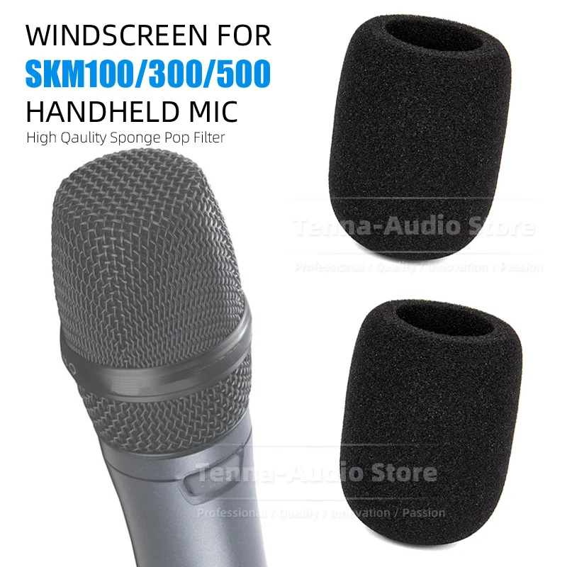 

2PCS Windshield Sponge Windproof Mic Cover Foam For SENNHEISER SKM100 SKM300 SKM500 MZW1 Microphone Shield Pop Filter Windscreen