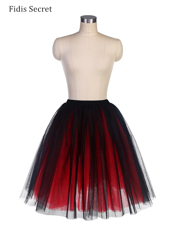 

Women Romantic Ballet Half Skirt Tutu Costumes Multicolor Layers Soft Tulle Skirt Dress for Adult Girls Dancing Practice Tutu