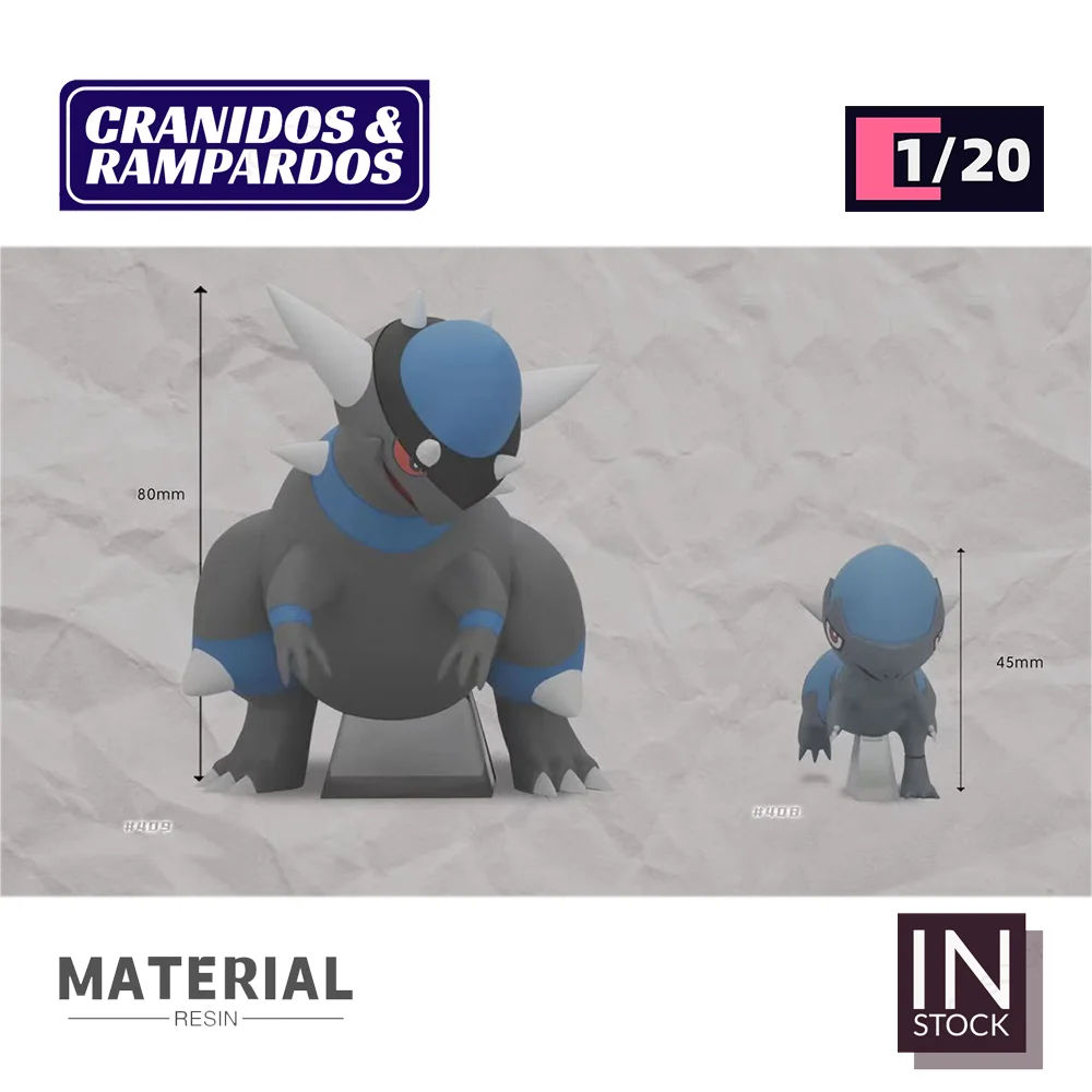 

[IN STOCK]1/20 Scale World Figure [GRAPEFRUITE & MOON Studio] - Cranidos & Rampardos Collection Gift TOYS