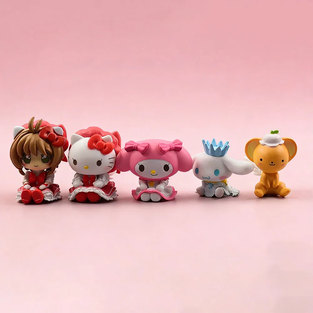 Фигурка-sanrio-hello-kitty-cinnamoroll-кукла-в-стиле-аниме-милые-игрушки-мультяшный-брелок-для-ключей-украшение-для-рюкзака-подарки-для-детей-и-девочек