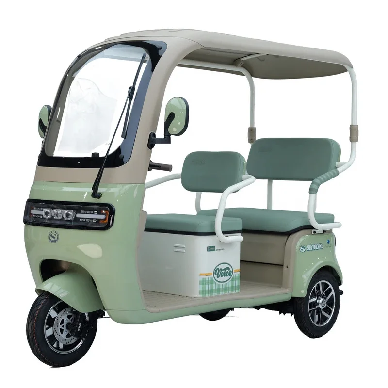 Popular Open-Type Electric Tricycle with Lead-Acid Batteries 3 Wheels for City Use