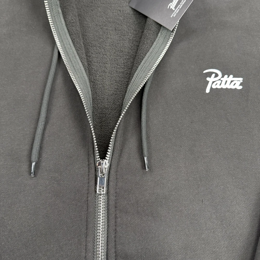 باتا شعار مطبوعة سترة سستة هوديي الرجال النساء النسيج الثقيل مقنعين السترة