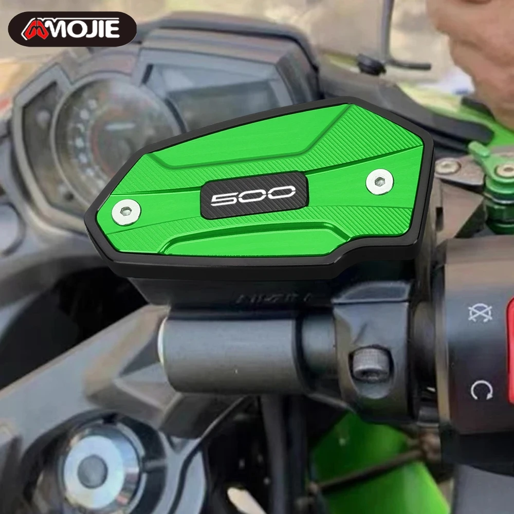 Motorcycle Z500 Ninja 500 Front Rear Brake Fluid Reservoir Cap Oil Cover For Kawasaki Ninja500 Z 500 SE 2024 2025 Accessories