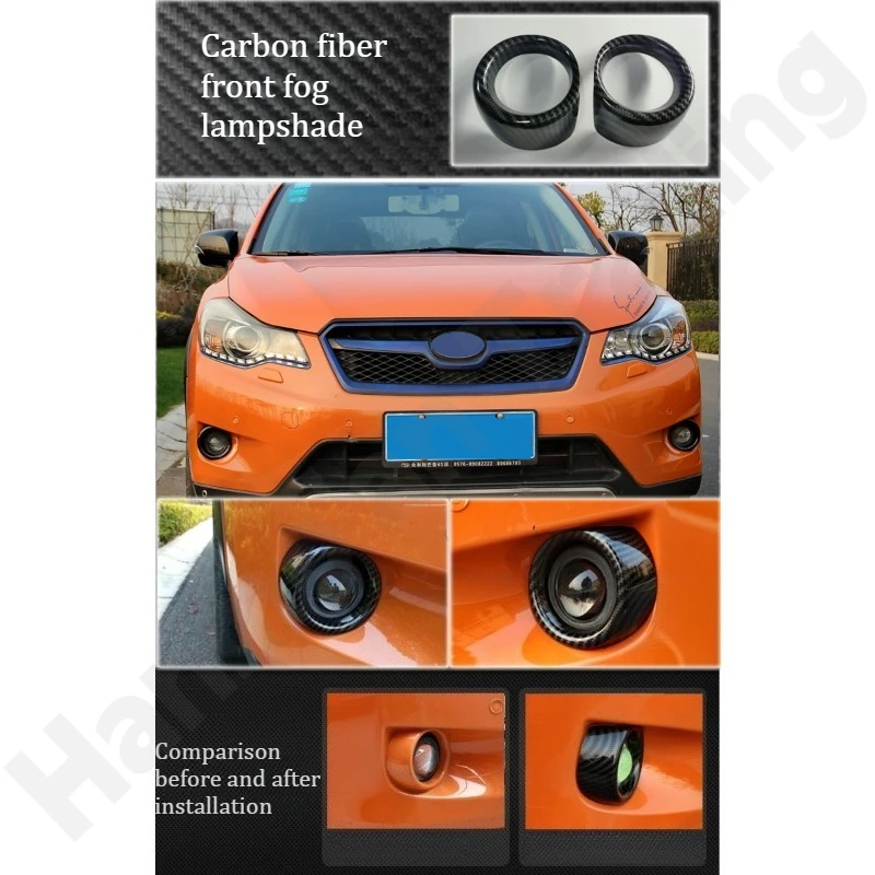 

Для Subaru XV 2012 ~ 2017, передний противотуманный абажур из углеродного волокна/рамка заднего противотуманного абажура/декоративные аксессуары