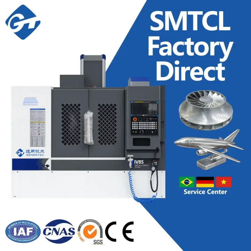 Centro de Mecanizado Vertical Genertec CNC VMC 855 para Metal IV85, Centro de Mecanizado de Alta Velocidad