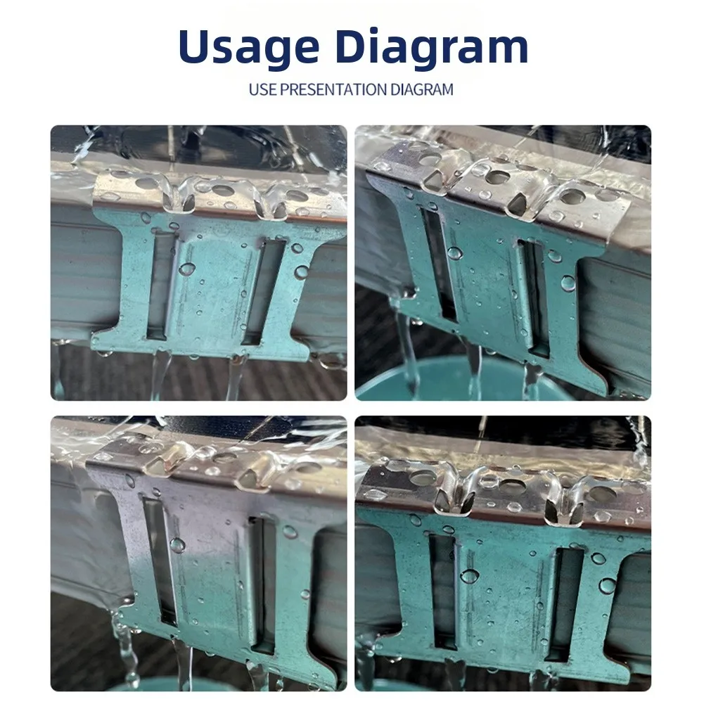 سبائك الألومنيوم الكهروضوئية دليل المياه مقاطع ل 30-40 مللي متر إطارات الألواح الشمسية إدارة الأمطار وحدة الطاقة الشمسية دليل المياه المشابك #1