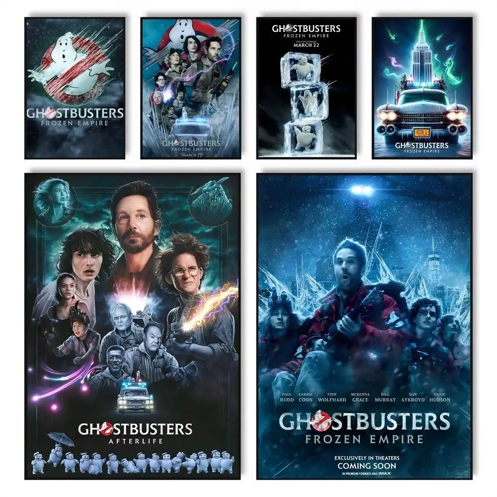 Film Ghostbusters F-Frozen E-Empire 2 Poster Waterproof Wall Art Sticker For Bar Vintage Room Decor High Quality Print Gift