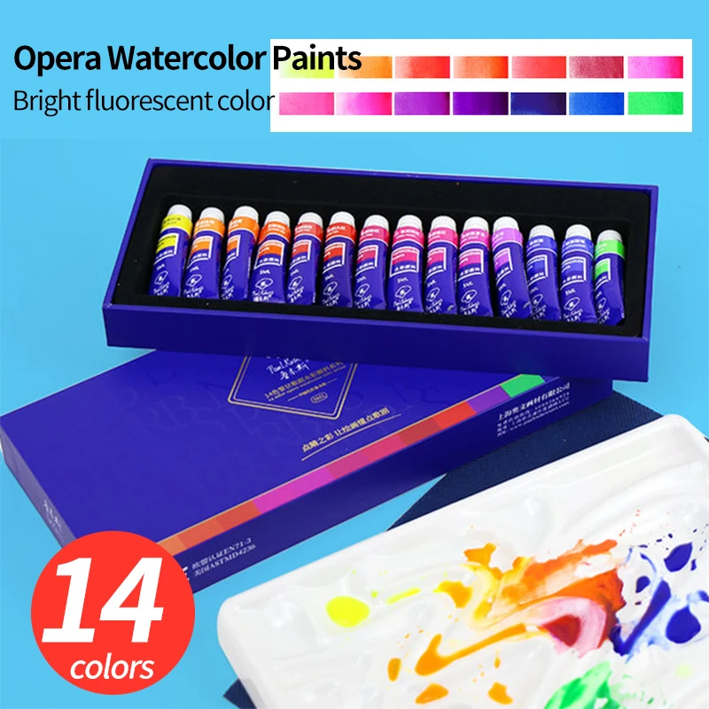 

Paul Rubens 14 Colors 5ML Tube Watercolor Pigment Professional High Quality Drawing Pigments Set For Artist Art Supplies