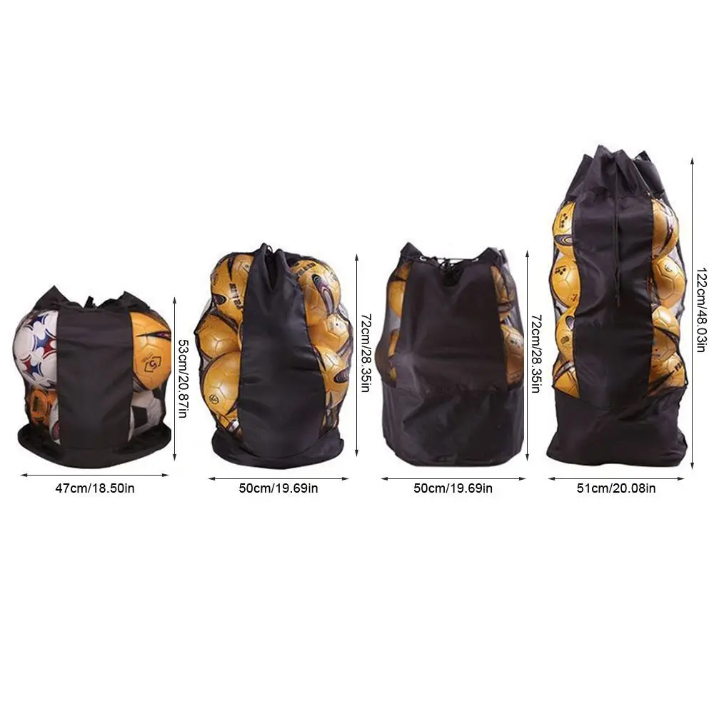 Bolsa de almacenamiento de bolas de gran capacidad, tela Oxford gruesa, bolso de hombro grande, bolsa de equipo deportivo de malla, 1 Uds.