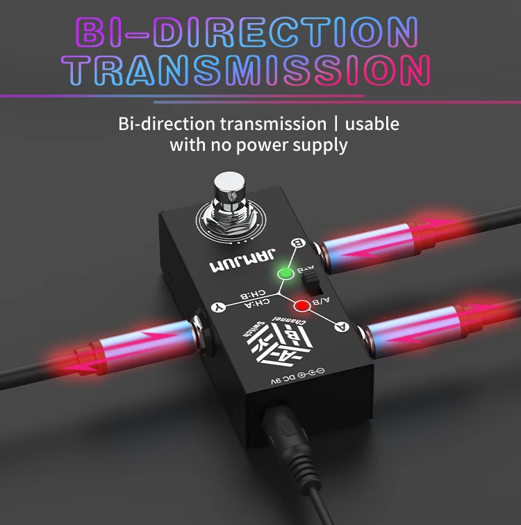 ABY Kanalwahlschalter für E-Gitarre, Line-Selector-Fußpedal – Detail 7