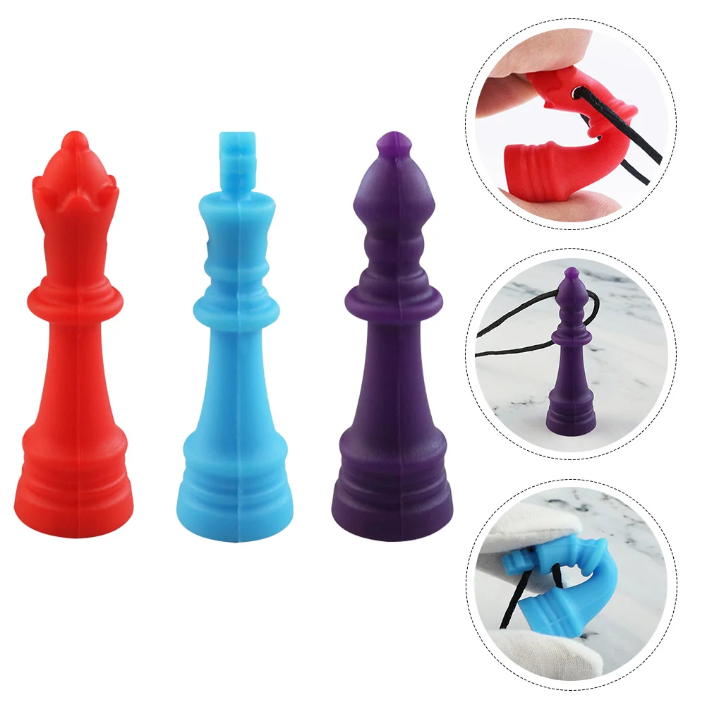 

3Pcs Toddler Teething Necklace Durable Molar Teether Divert Chewing from Fingers Clothes Anxiety Relief Gift Molar Teething Toy