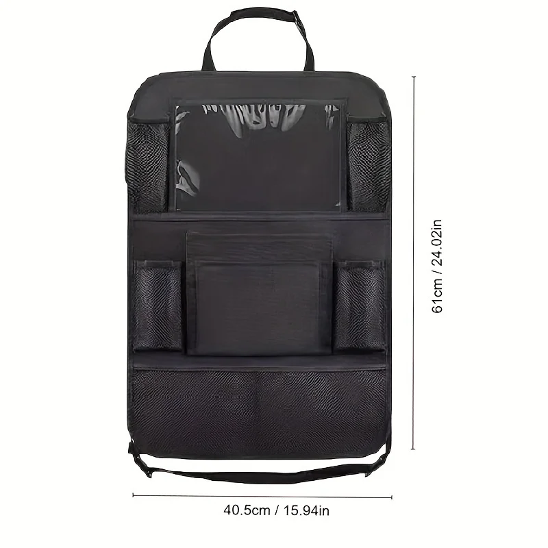 1PC Portable Car Seat Back Sorage Bag Large Capacity Classified Storage Multifunctional Practical Vehicle Mounted Storage Bag
