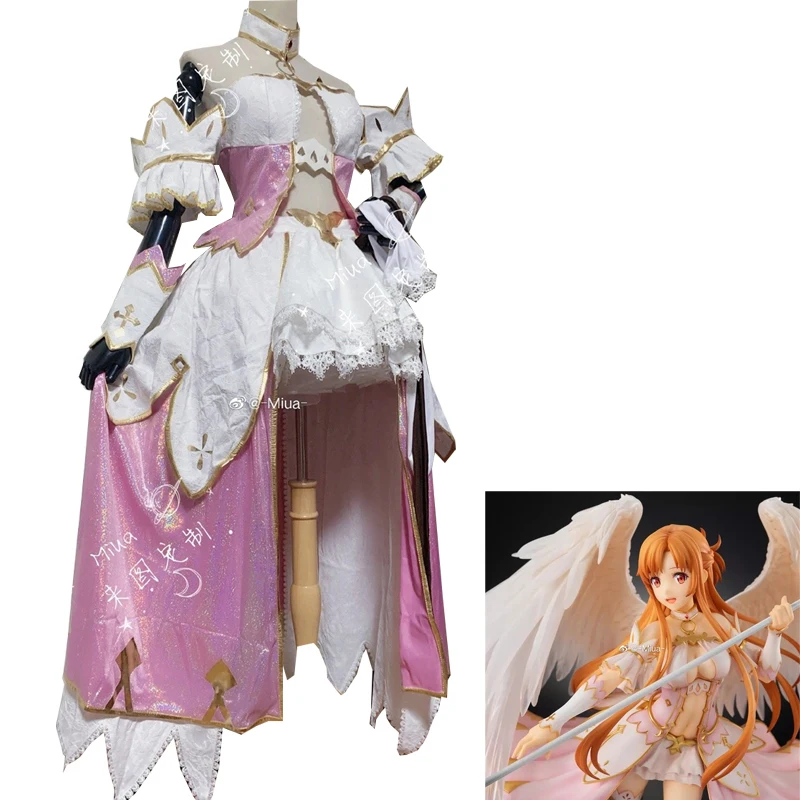 

Custom Made Sword Art Online Alice Berger Cosplay Costume Healing Angels Dress Uniform Women Anime Outfits Halloween Suits Cos