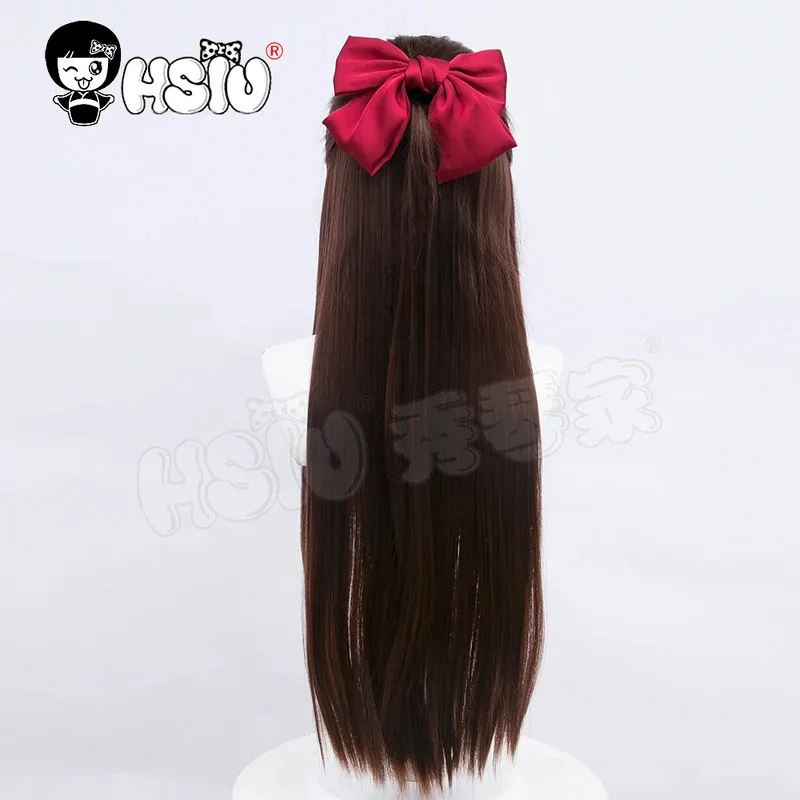 Парик Osaka Shizuku LoveLive PDP Perfect Dream Project, косплей, бренд HSIU, темно-коричневые длинные волосы + бесплатные аксессуары для волос + бесплатная шапочка для парика