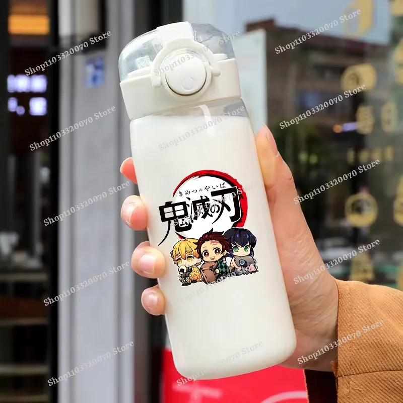 Demon Slayer Water Bottle Tomioka Nezuko Cartoon Anime Figure Water Cups Large Capacity Sport Drinking Water Cup Birthday Gift