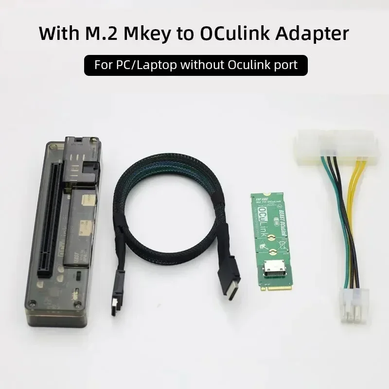 

EXP GDC OCuLink GPU Dock PCIe 4.0 x4 Высокоскоростная док-станция для мини-ПК, ноутбука, внешней видеокарты, ключ M.2 M к OCuLink