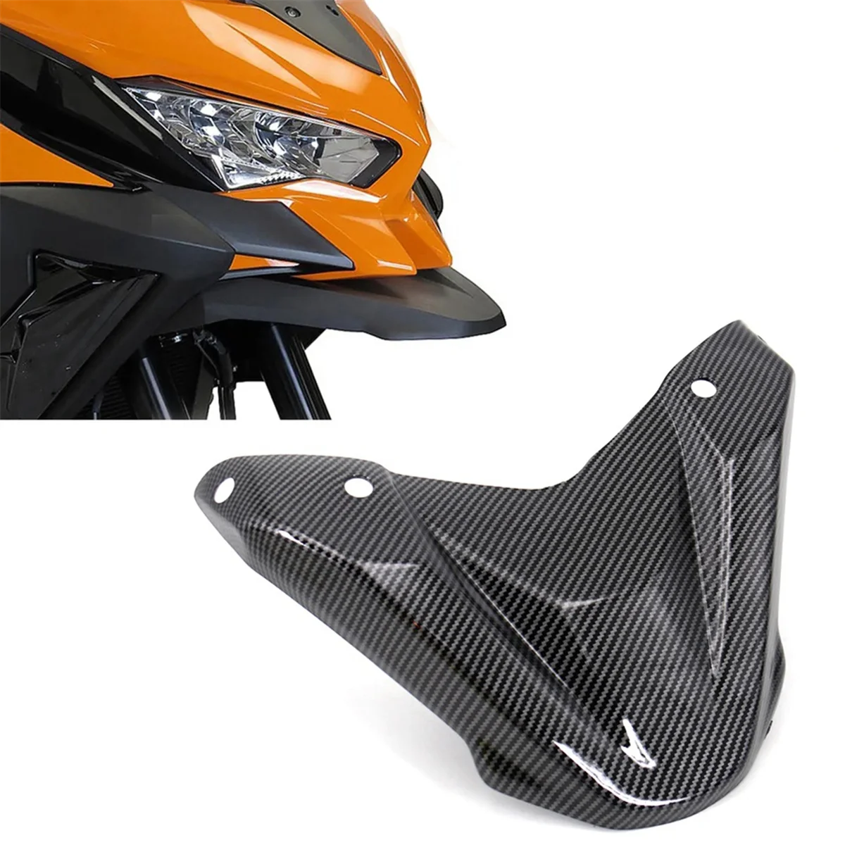 For Kawasaki Versys 1000 S SE Motorcycle Fairing Extension Wheel Extender Cover Versys1000S/SE Front Beak Carbon Fiber