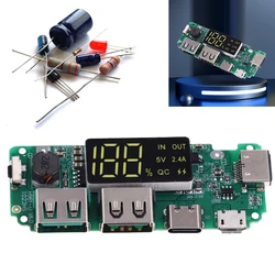 18650 Mobile Power Bank Charging Module with Overcharge LED Display Dual USB Lithium Battery Charger Circuit Protection Board 2A
