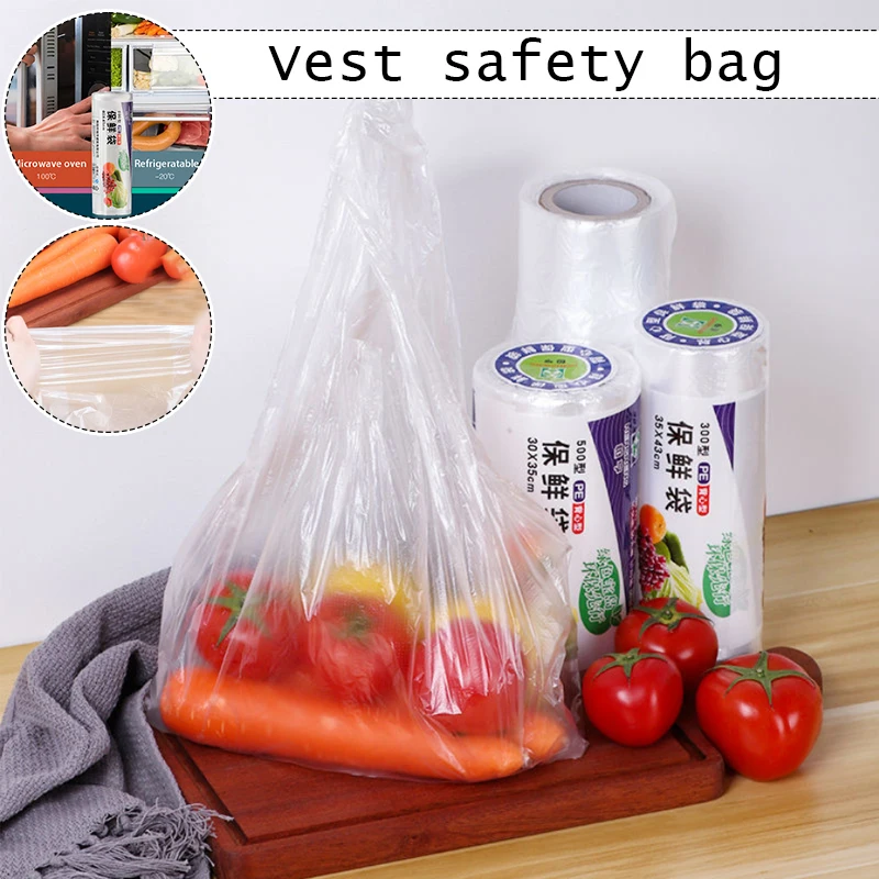 

Food Packaging Roll Vest Household Economic Pack Pe Freshness Protection Bag Thickened Vacuum Seal Convenient Portable