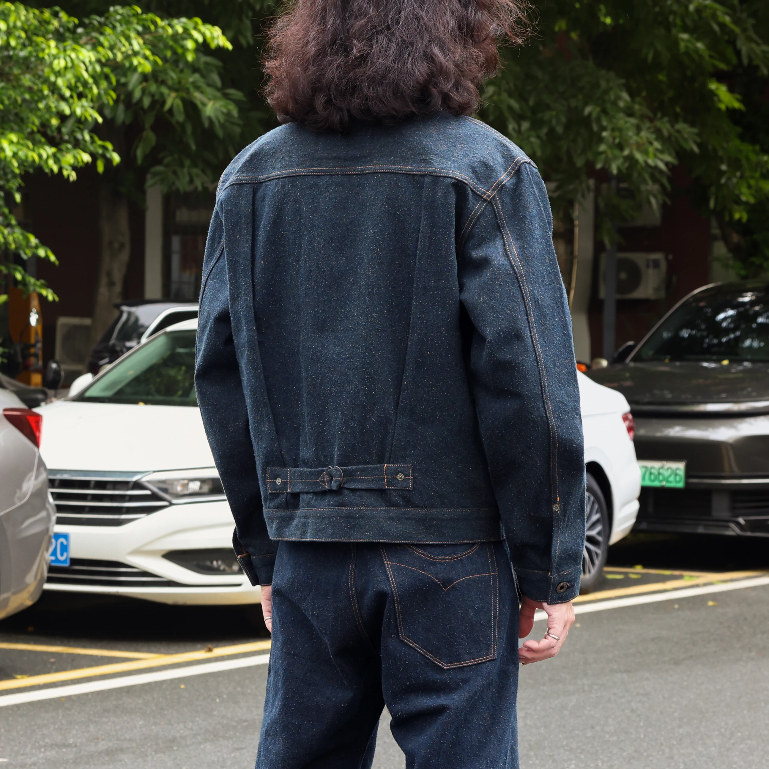 TYPE1-0003 Red Tornado Big Size 16oz Raw Denim Jacket High Quality Kakishibu Dyed Cotton  Casual Stylish Washed Coat