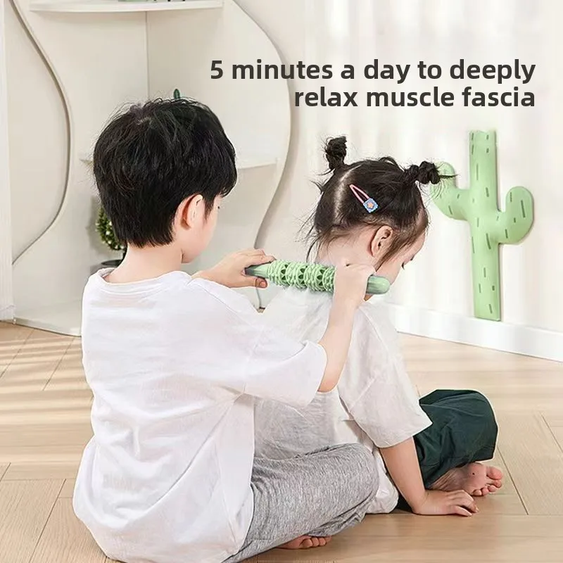 Massage Wolf Teeth Stick Yoga Wheel Roller Leg Stretching Muscle Deep Relaxation Massage Convex Points Divine Tool Dredging