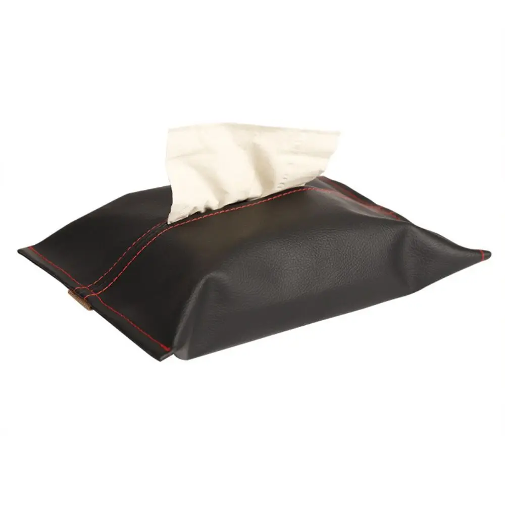 

High-grade Car Tissue Box Soft Leather Wear-resistant Car Sun Visor Tissue Bag High Quality Waterproof