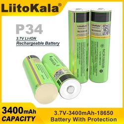 Liitokala nowa oryginalna ochrona PCB NCR18650B 3,7 V 3400 mAh 18650 akumulator litowy wielokrotnego ładowania