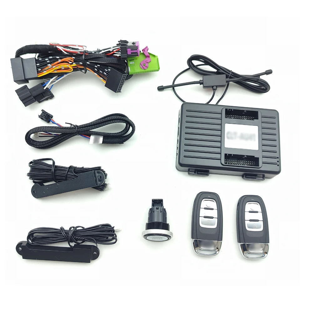 Lower Trims Upgrade Push To Start For Old Audi A6 2006-2011/Q7 2006- 2013 Keyless Start Keyless Go Remote Start No Solder Key
