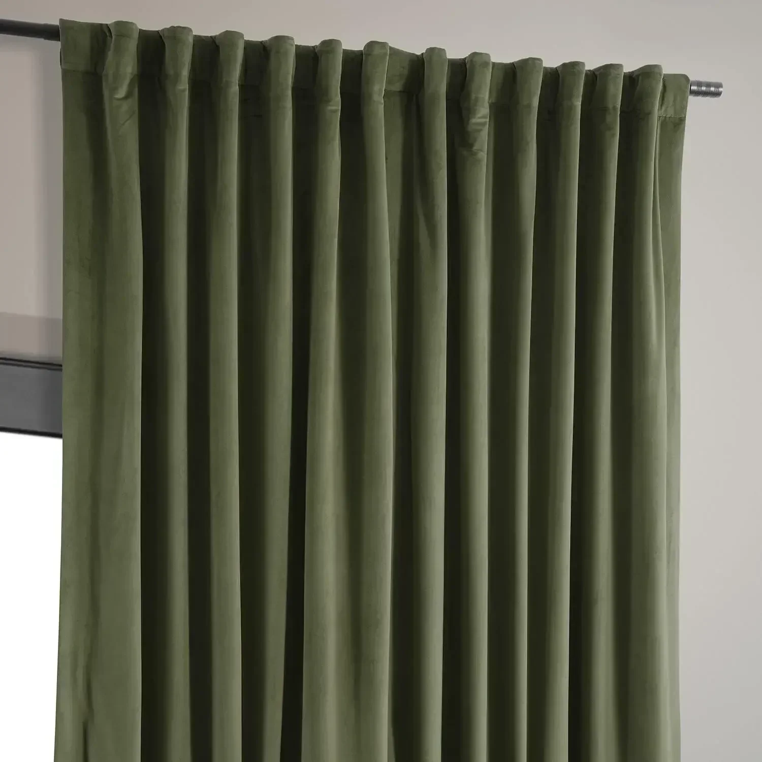 [Free Shipping, New Arrival!]Signature Velvet Thermal Blackout Curtains for Living Room 120 Inch Long (1 Panel) Bedroom Window C