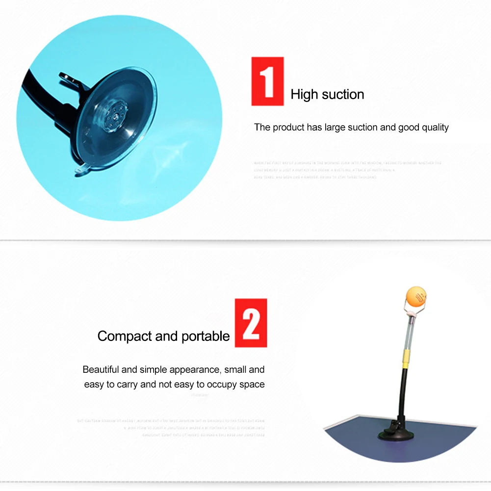 مدرب تنس الطاولة من النوع المصاص، آلة تنس الطاولة ذات الارتداد السريع، آلة تدريب بمشبك كروي للعمل في الهواء الطلق #5