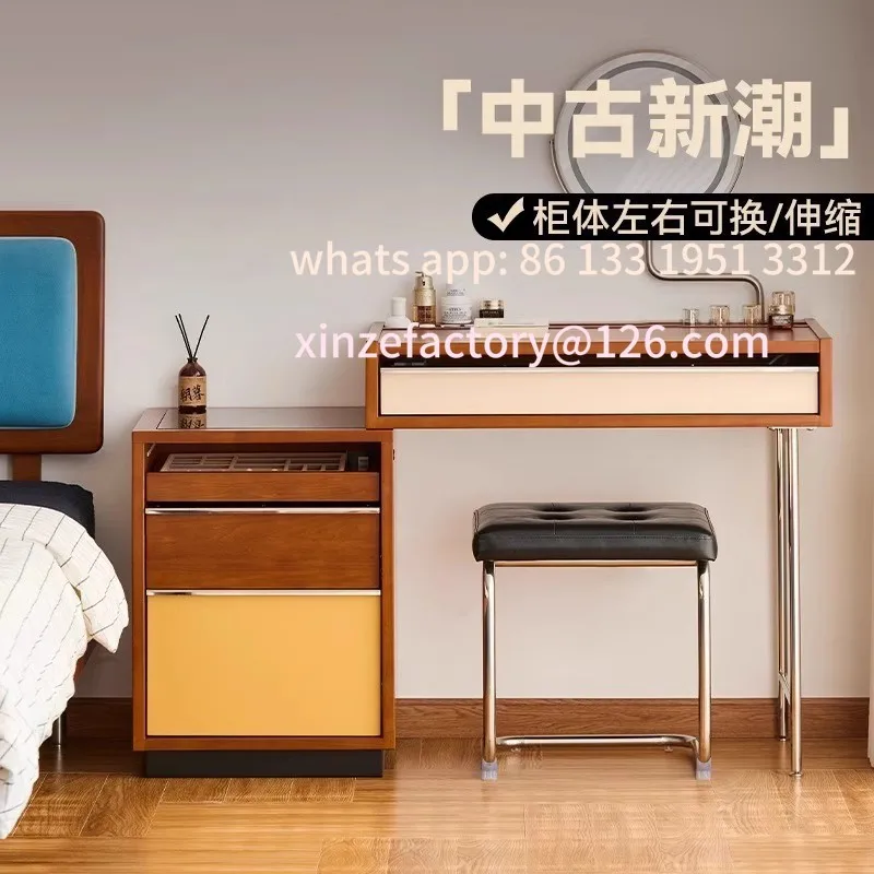 

Customizable Solid Wood Dresser Chest of Drawers Storage Cabinet Integrated Small Apartment Master Bedroom Bedside Table