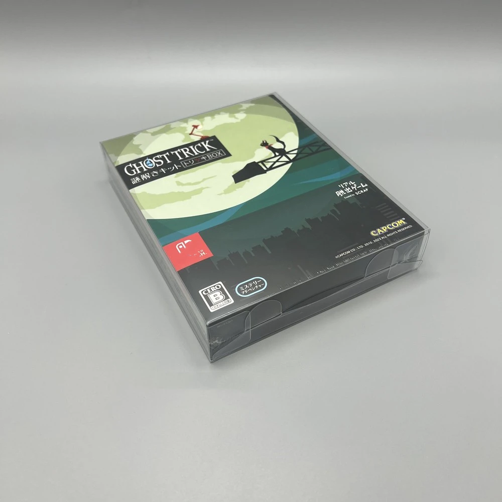 Transparante Box Protector Voor Nintendo Switch/Ns/Ghost Trick Collect Boxes Tep Opslag Game Shell Clear Vitrine Case