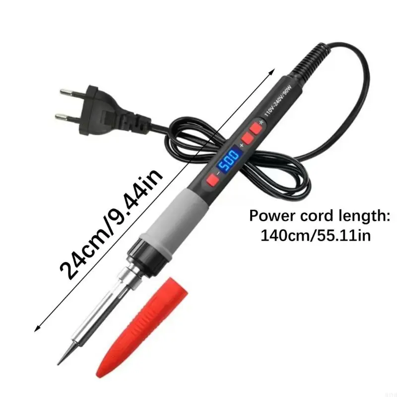 USB Powered Cordless Soldering Iron With Adjustable Temperature And LCD Display For Electronics Repair And Projects M4YD