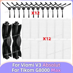 Fit For Viomi V3 Absolut V-RVCLM22A, Tikom G8000 MAX, Tikom L8000 PRO Parts Main Side Brush Filter (NOT FOR VIOMI V3)