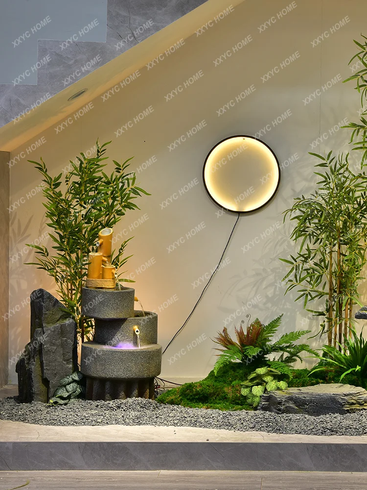 Chinese Style Rockery Stone Imitation Bamboo Bonsai Decoration Decoration for Landscape Landscape Landscape under Stairs