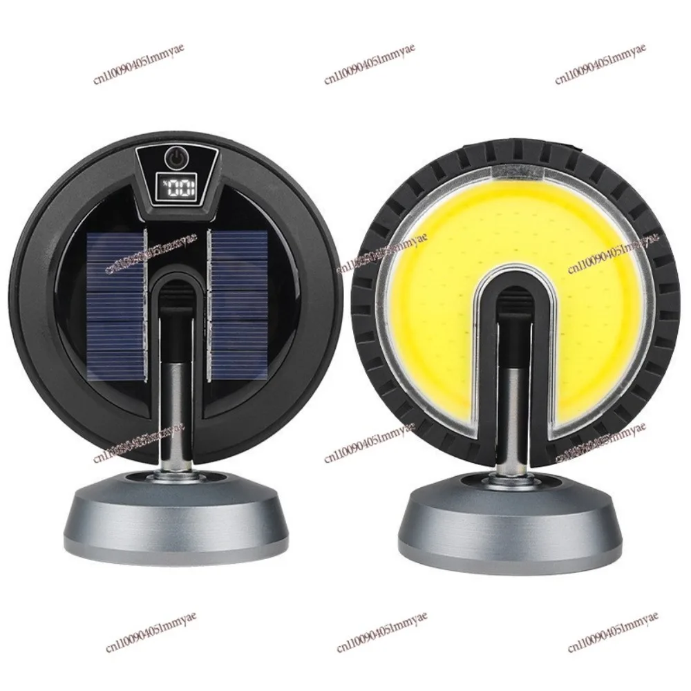 USB Rechargeable LED Camping Light COB Working Lamp with Display & Retractable Bracket