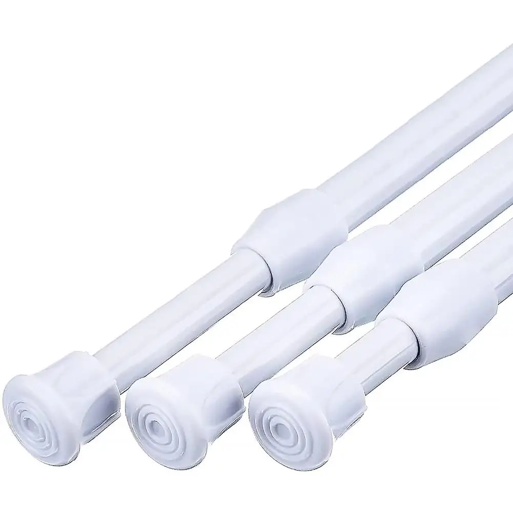 Bathroom Spring Loaded Extendable Telescopic Voile Tension Curtain Rail Pole Rod 30-50cm,40-70cm,60-110cm Bathroom Accessories