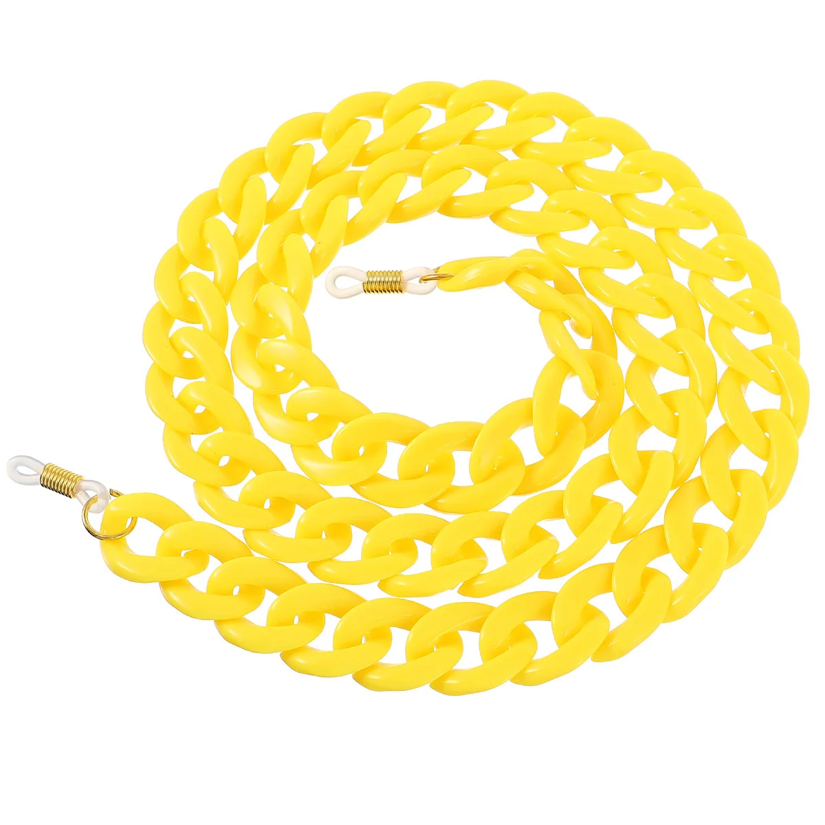 

1Pcs Eyeglasses Chain Acrylic Bright Color Soft Comfortable Mask Rope Hanging Rope Slide-Resistant Glasses Cord Pendant