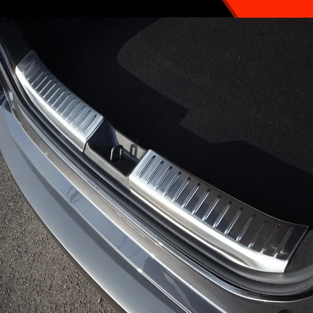 For Mazda Cx30 Cx-30 2024 Stainless Steel Rear Bumper Foot Guard Sill Inner Rear Boot Trunk Bumper Cover Trim Car Styling