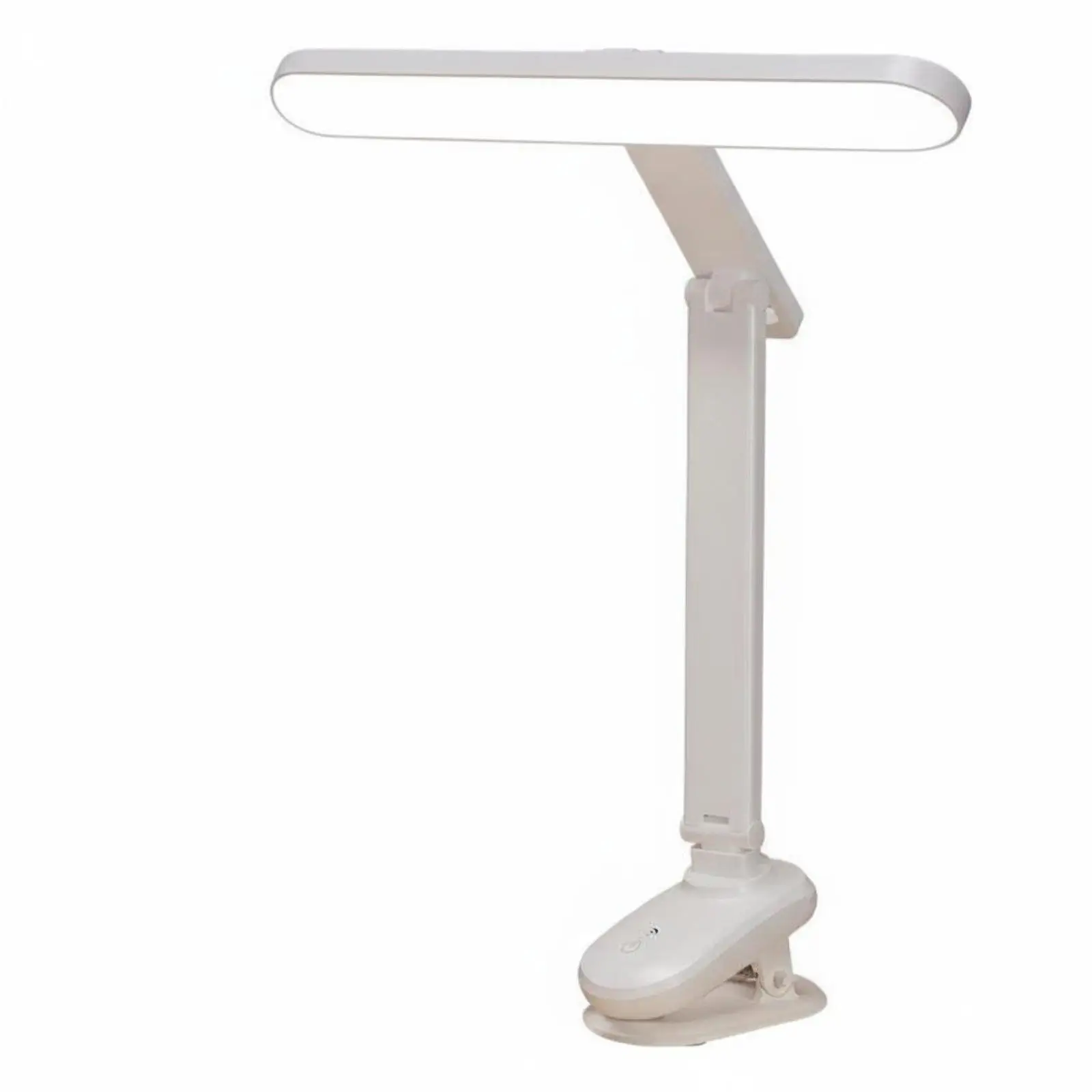 LED desk lamp with adjustable arm, eye-friendly, flicker-free light.