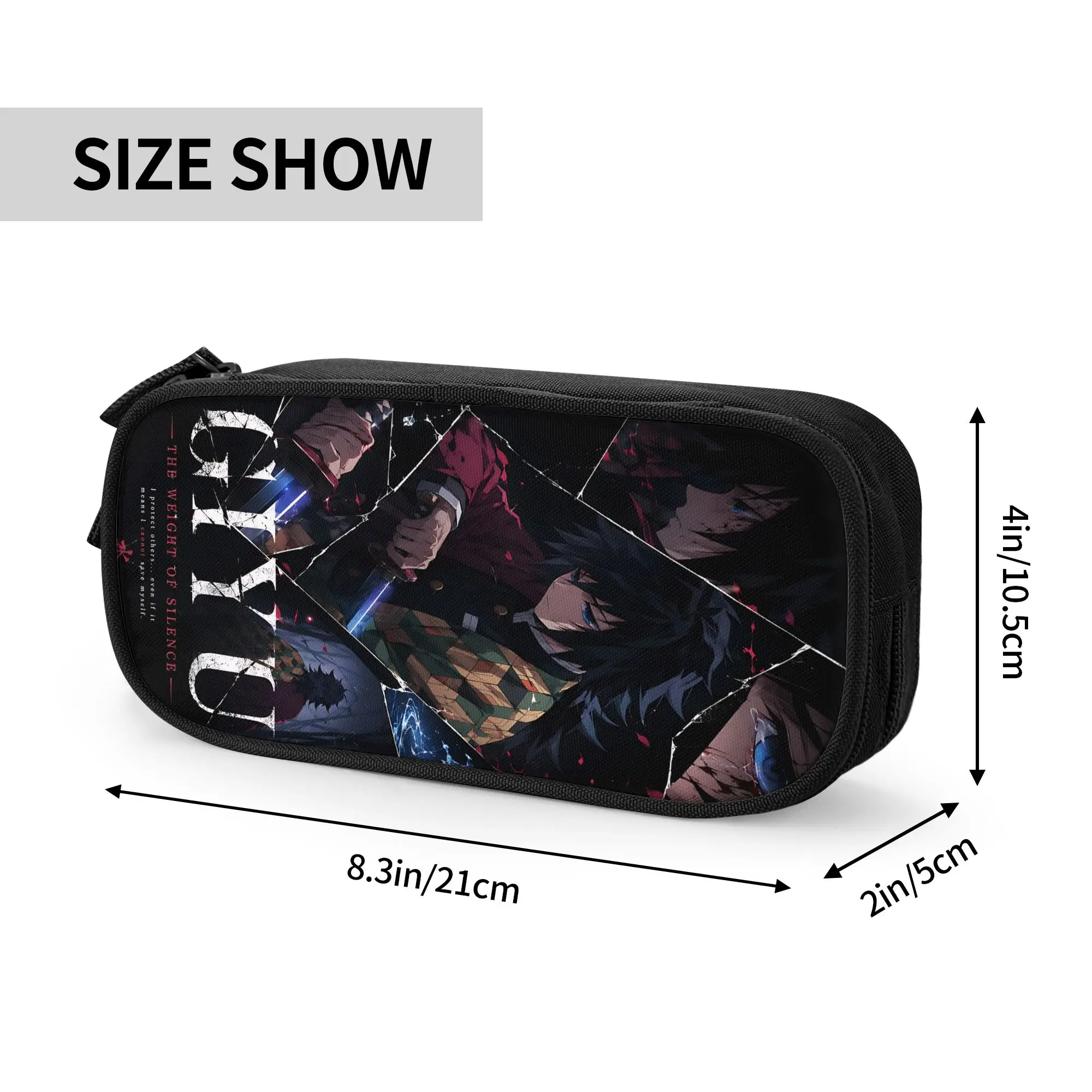 Custom Halloween Demon Slayer Large Capacity Bags for Child  School Pencil Bag for Boys Gilrs Kids