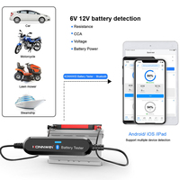 BK100 Wireless BT Car Battery Tester 100-2000 CCA 6V 12V Bluetooth Battery Detector Cranking Charging Test Ripple Test Analyzer