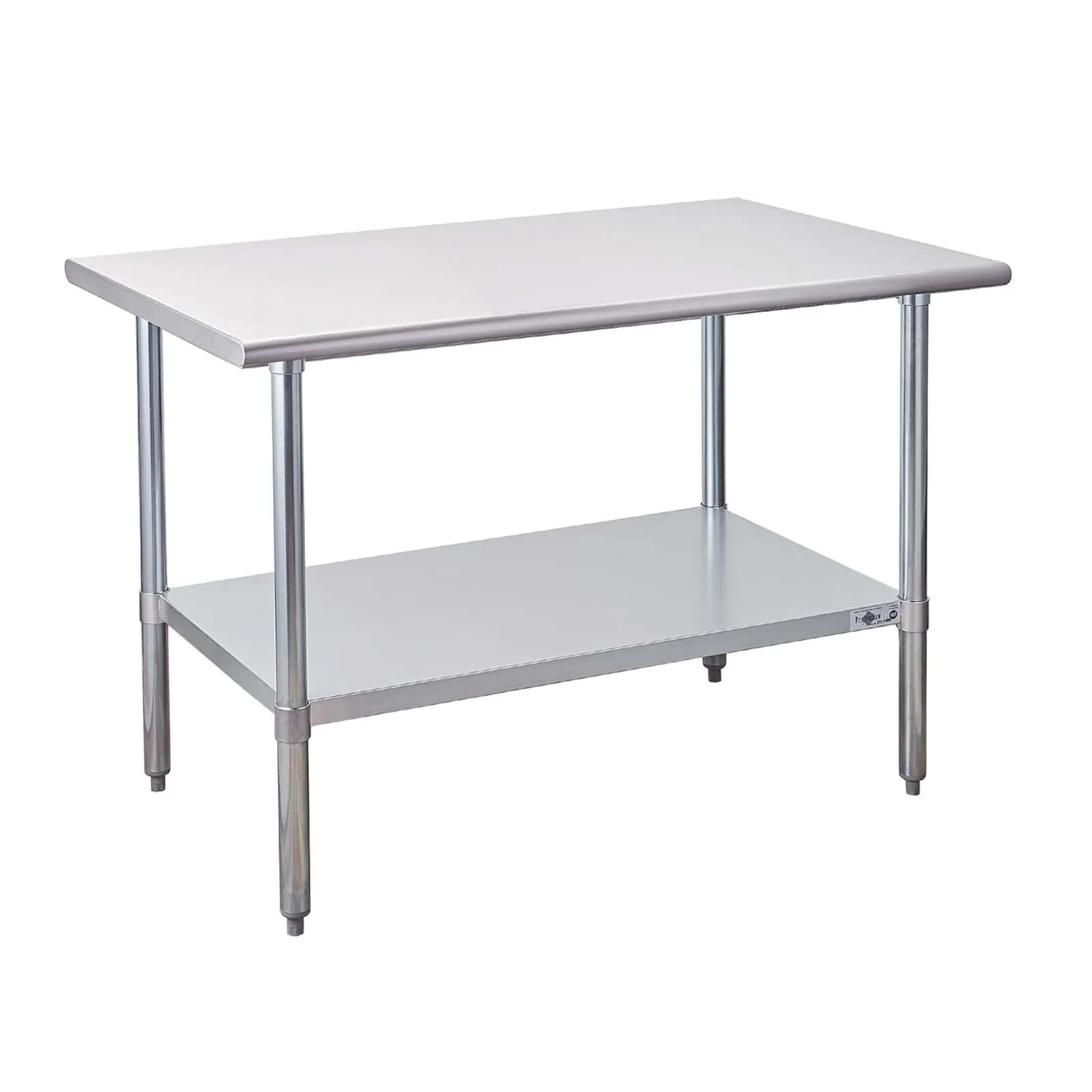 

US Stainless Steel Prep Table 48x30 Inch NSF Commercial Work Table with Undershelf Heavy Duty Table for Kitchen