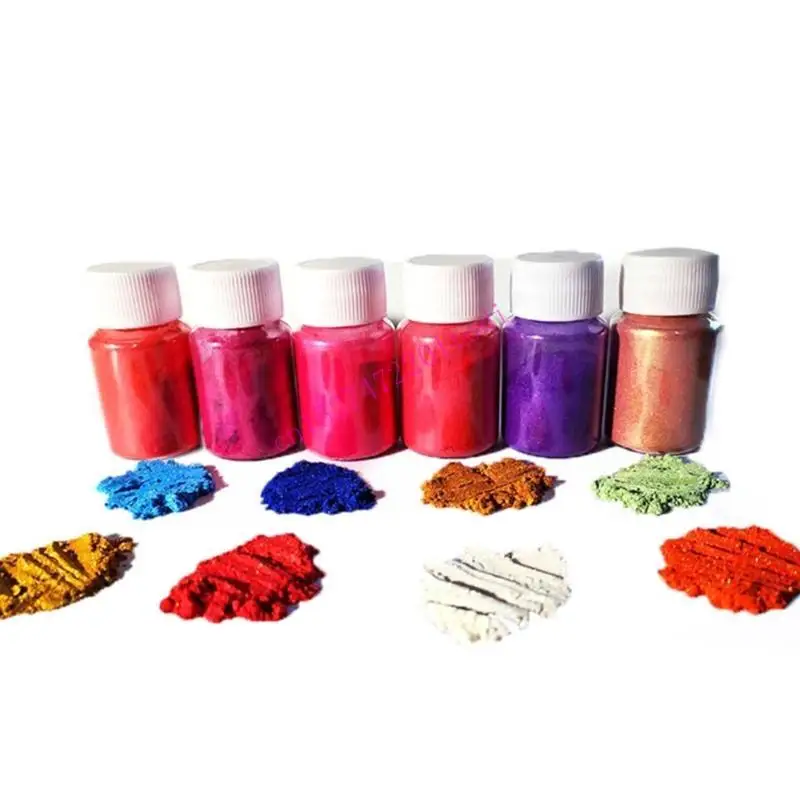 

M76B Resin Pigment Rainbow Pearl Powder Colorant Epoxy Mold Glitter Filling