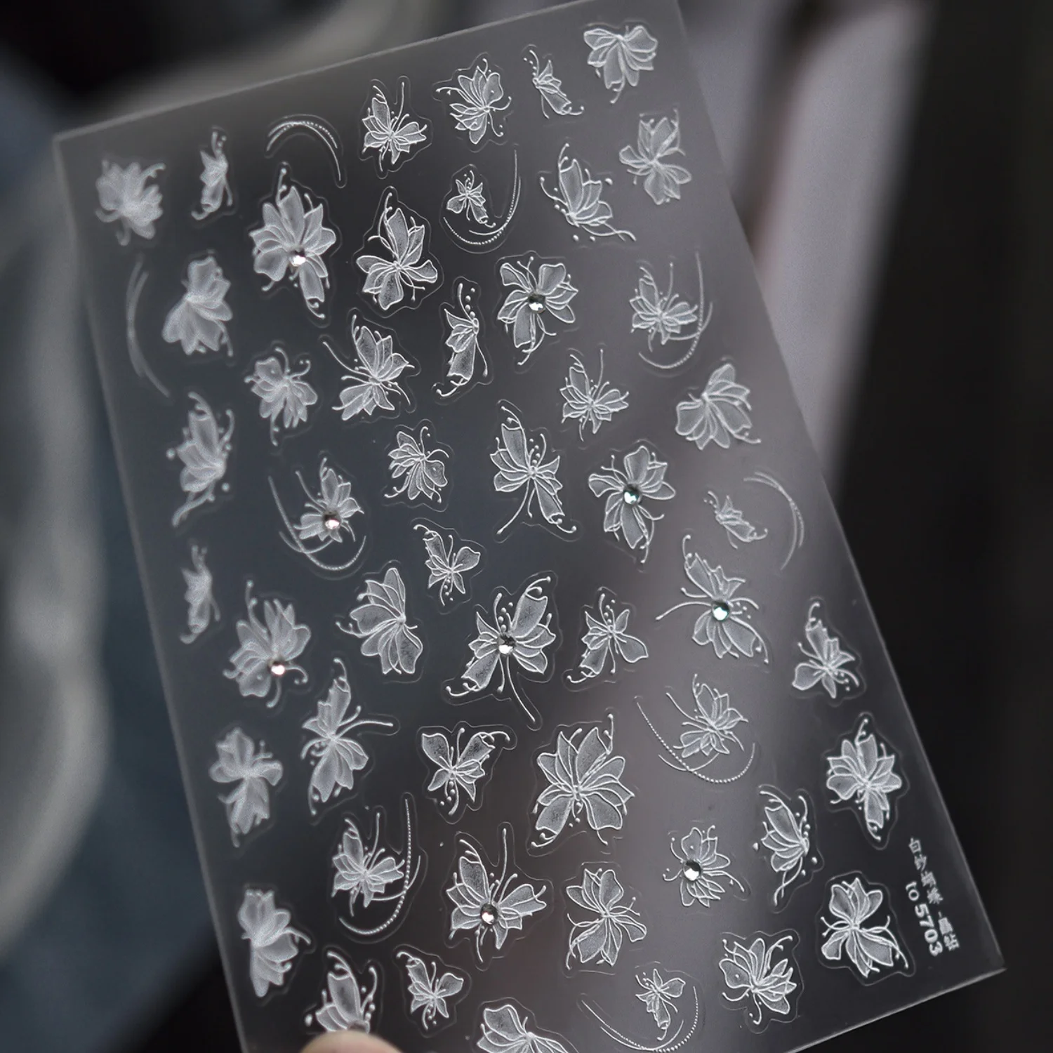 Edle Retro Court 5D Nagelkunst-Aufkleber Vergoldete Herzen Edelsteine Kreuze Blumen Sterne Glitzernde Nieten Selbstklebende Abziehbilder Luxuriöse Maniküre – Detail 10