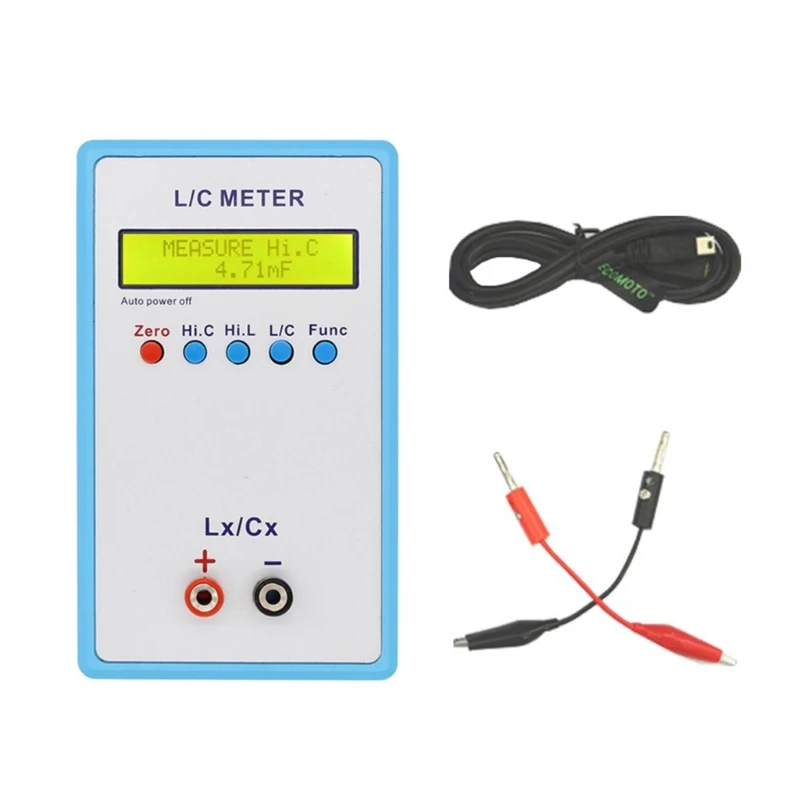 

ipiip LC-200A Upgraded Inductance Capacitance Meter Compact & Durable Design Induction Capacity Meter Plastic for Easy Testing