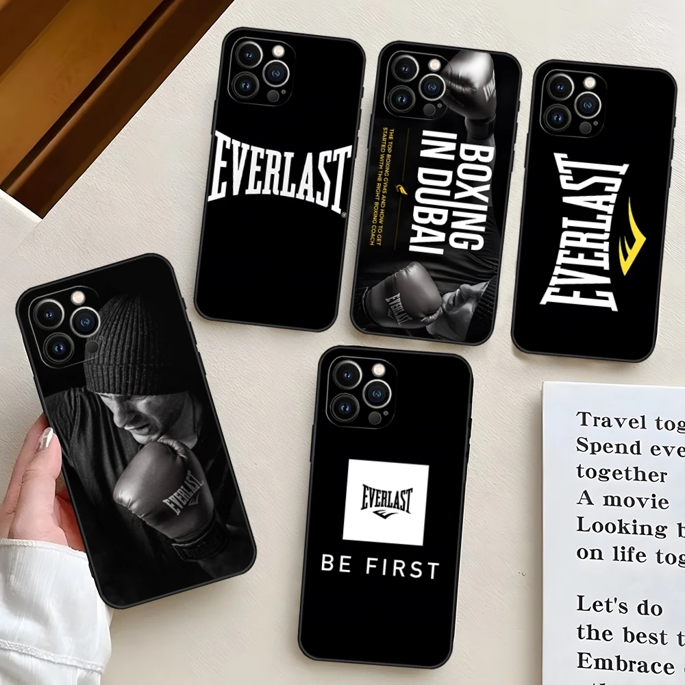 Funda de teléfono E-Everlast de boxeo para Iphone 15 16 Pro Max 14 Mini 13 12 11 X Xr Xs 6s 7 8 Plus contraportada