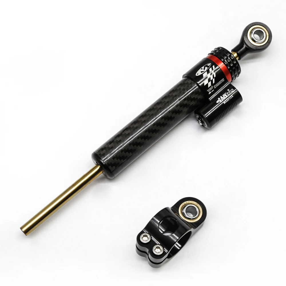 

Universal 255cm Motorcycle Adjustable Damper Steering Stabiliz for Honda Suzuki Kawasaki Yamaha Carbon fiber Alumium texture
