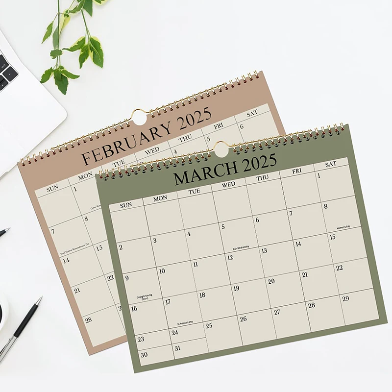 Everyday Wall Calendar for Home Decor, Office Planner & Schedule Board, Monthly To-do List Calendar